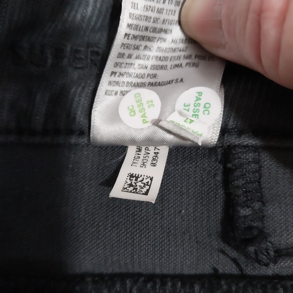 American Eagle Women Pants Super Hi-Rise‎ Flare Corduroy Button Fly 6 Gray Blue - Picture 14 of 15
